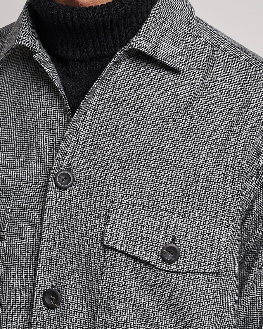 Mies | Kauluspaidat | Eton | Wool Cashmere Overshirt Black