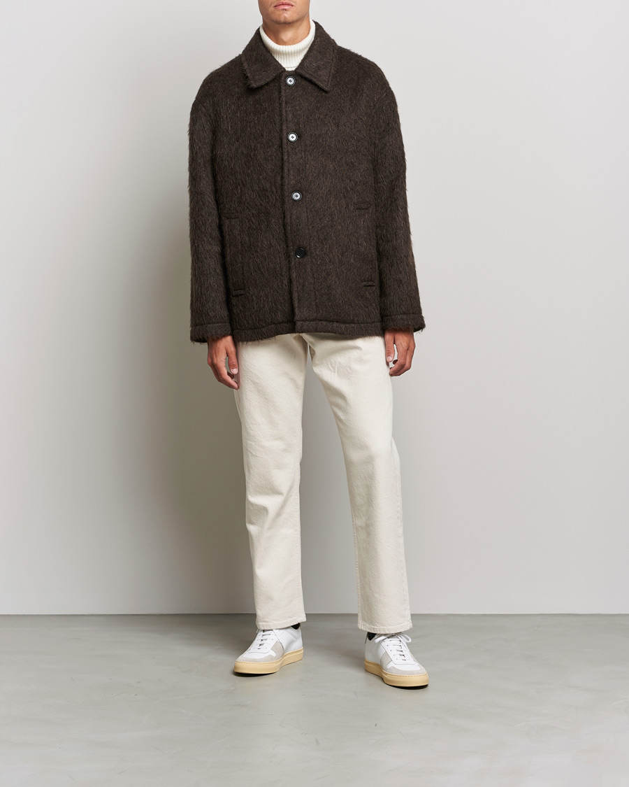 Mies | Takit | Filippa K | Seattle Hairy Coat Dark Brown