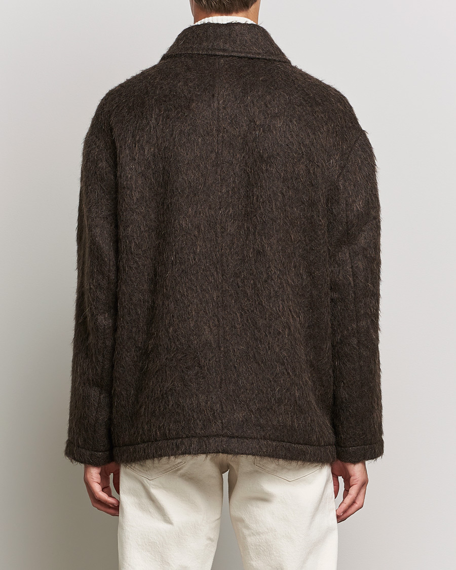 Mies | Takit | Filippa K | Seattle Hairy Coat Dark Brown