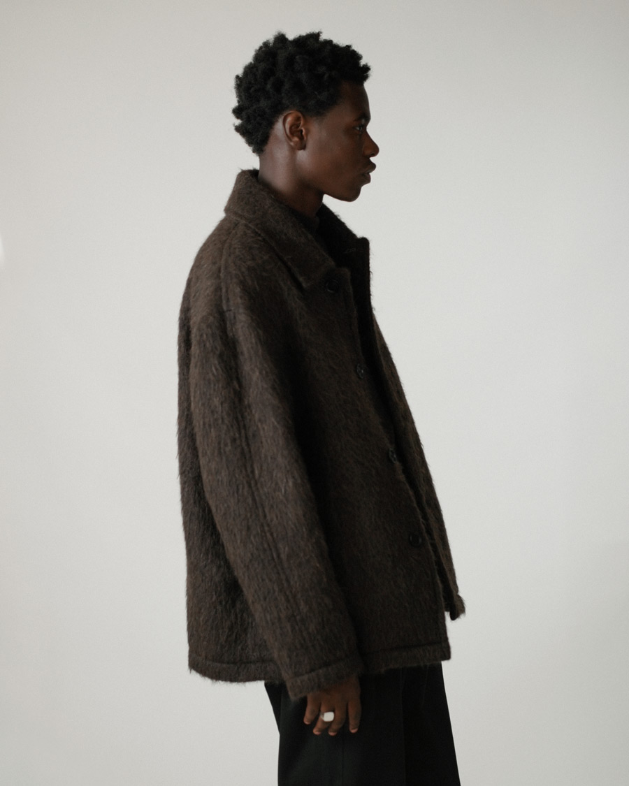Mies | Takit | Filippa K | Seattle Hairy Coat Dark Brown