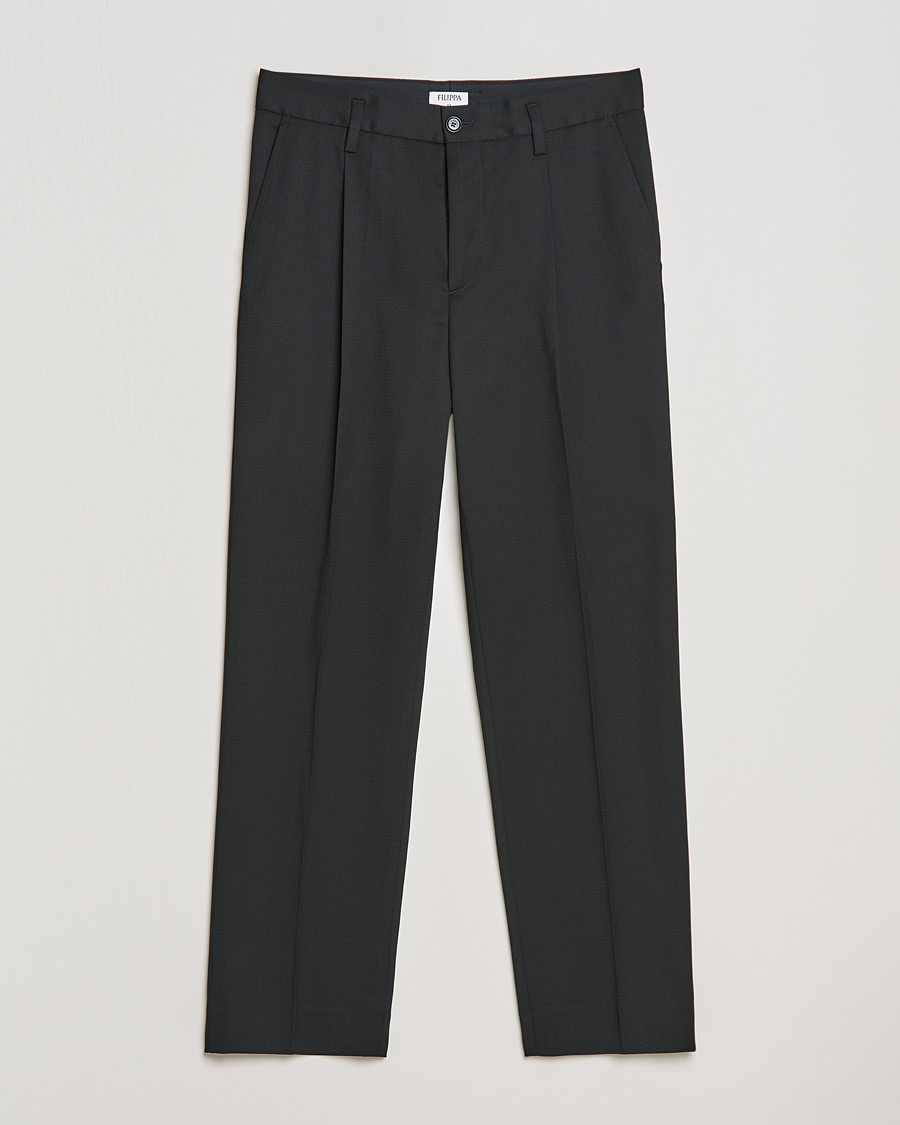 Mies | Housut | Filippa K | Samson Wool Trouser Black
