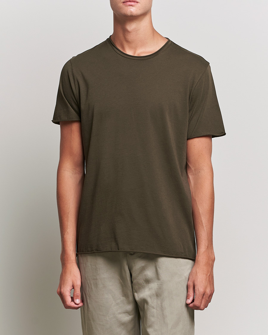 Mies | Filippa K | Filippa K | Roll Neck T-Shirt Dark Forest Green