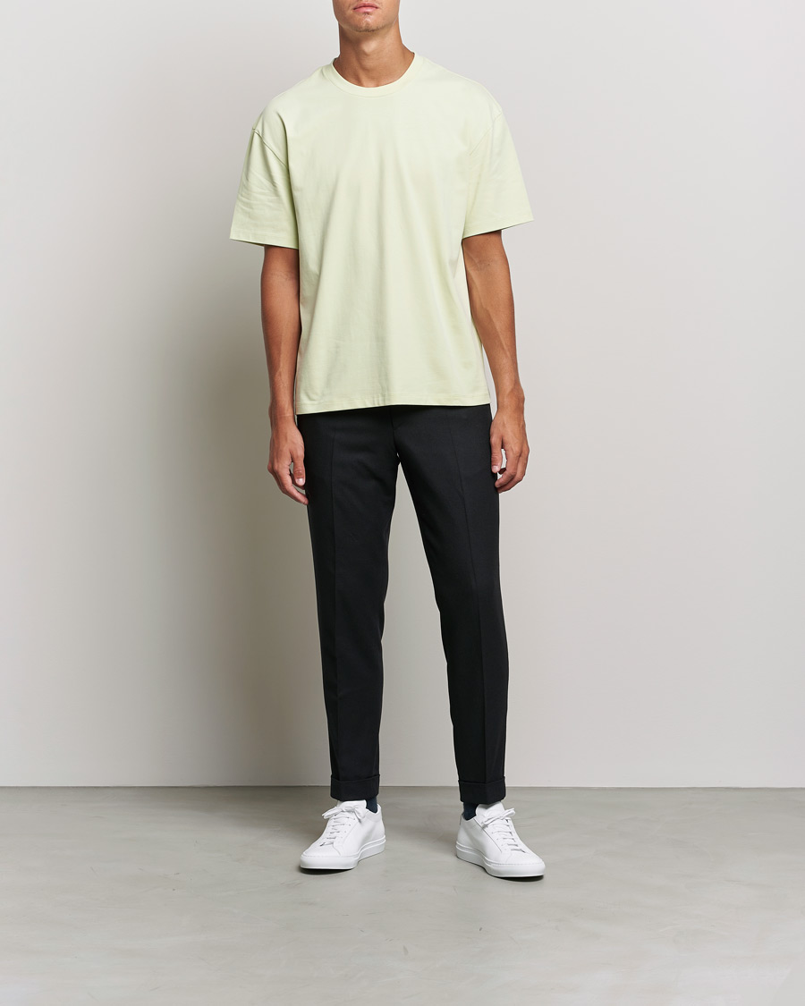 Mies | T-paidat | Filippa K | Brushed Cotton Tee Pale Green