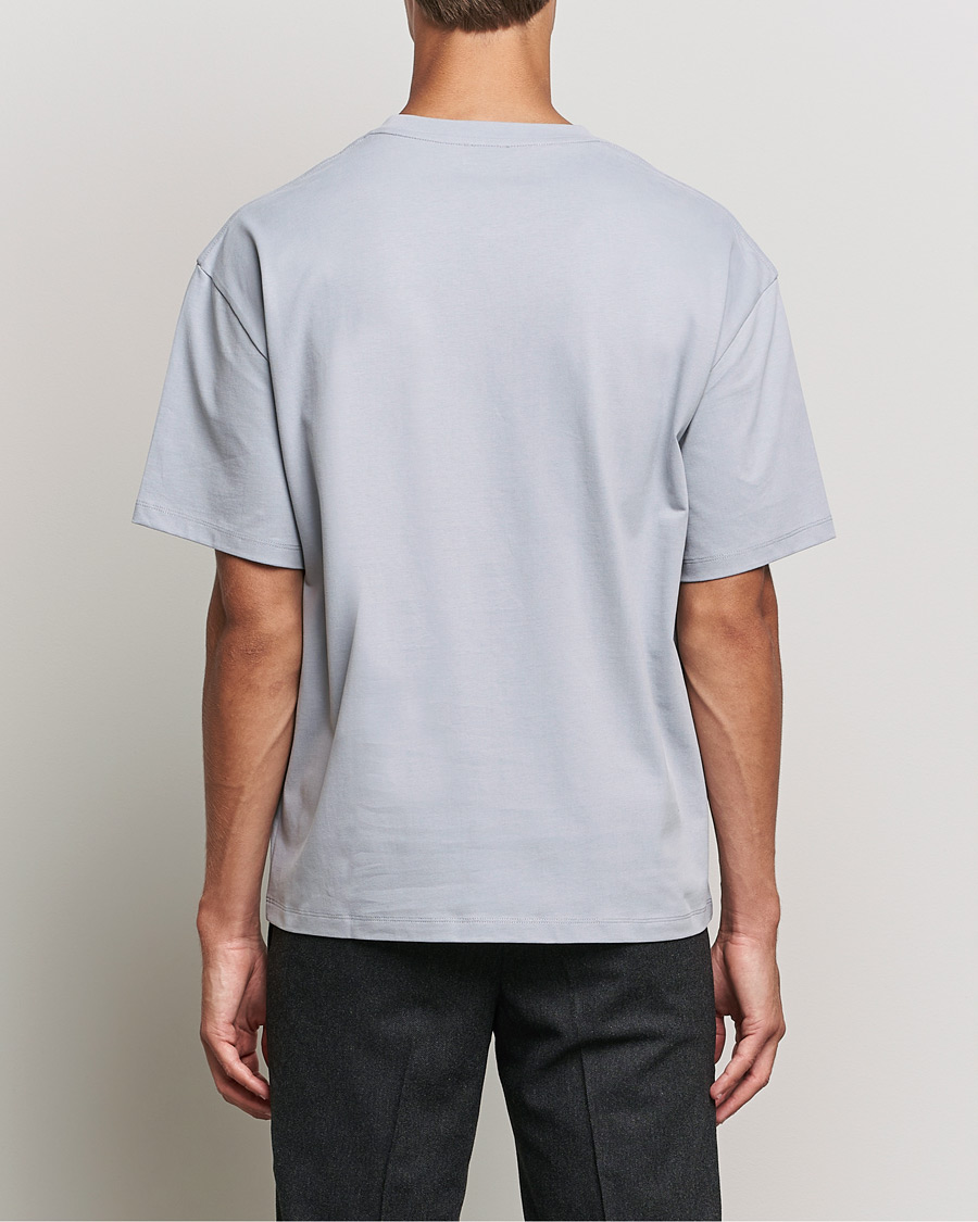 Mies | T-paidat | Filippa K | Brushed Cotton Tee Fog Blue