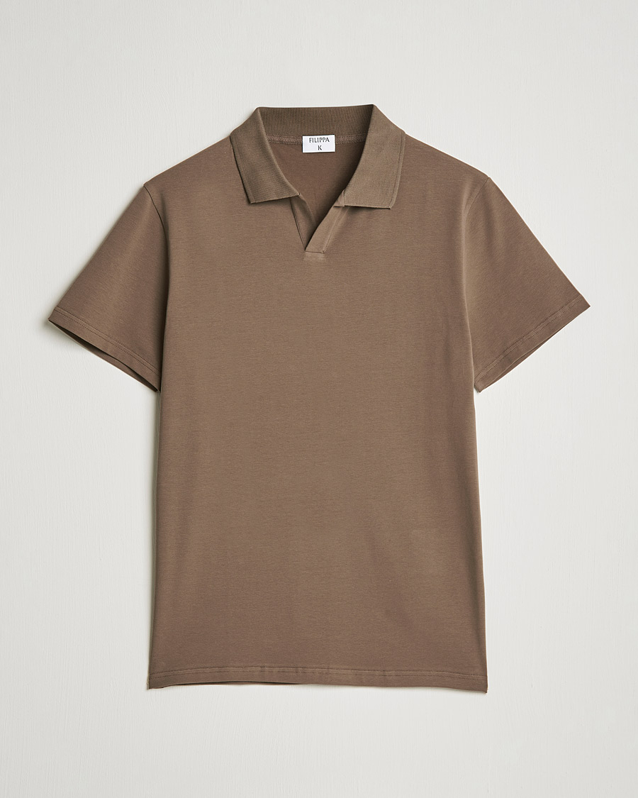Mies | Pikeet | Filippa K | Lycra Polo T-shirt Mole Grey