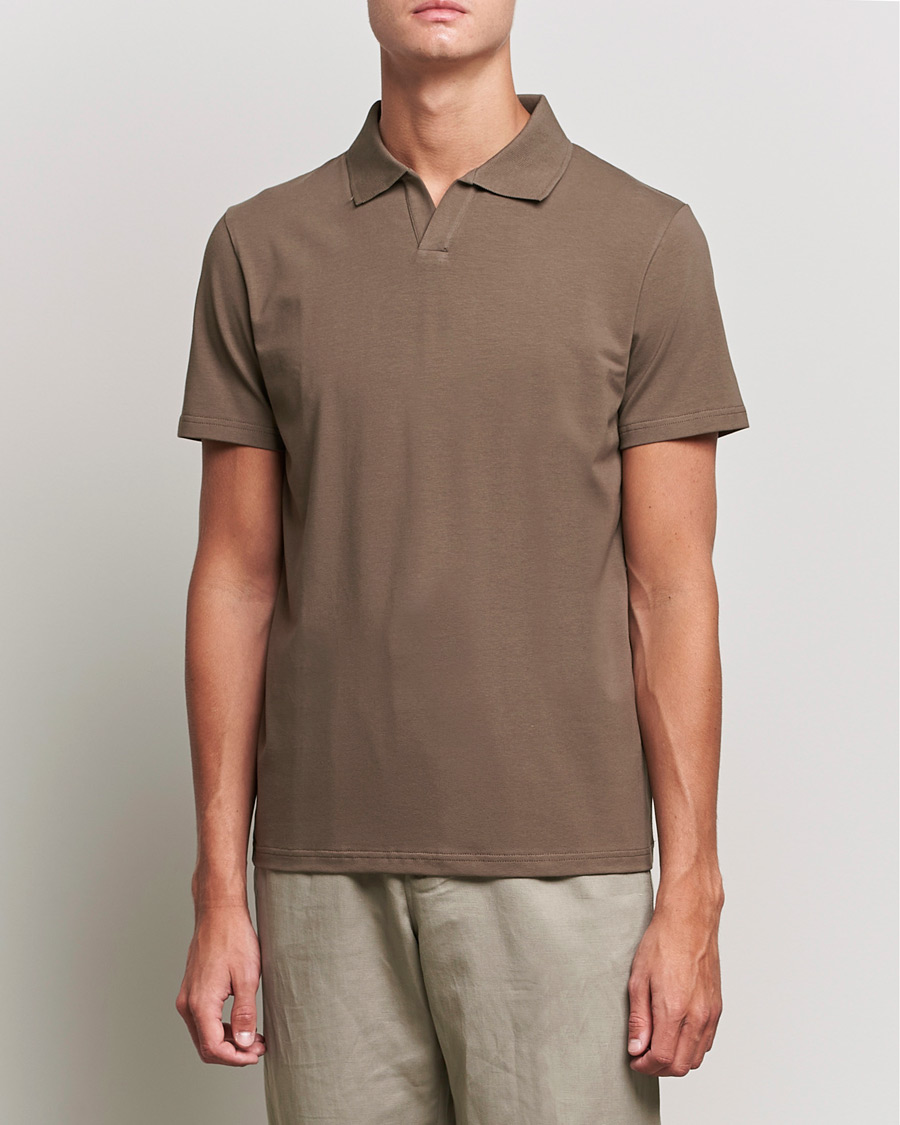 Mies | Pikeet | Filippa K | Lycra Polo T-shirt Mole Grey