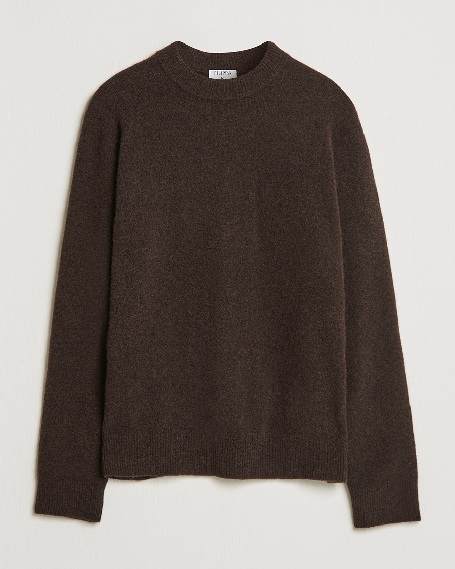 Mies | Puserot | Filippa K | Johannes Yak Sweater Ginger Brown
