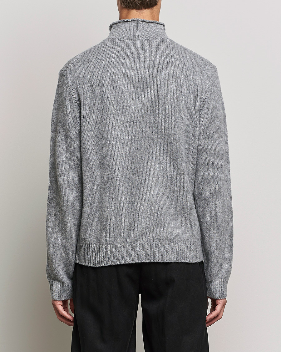 Mies | Puserot | Filippa K | Milo Wool Cashmere Sweater Mid Grey Melange