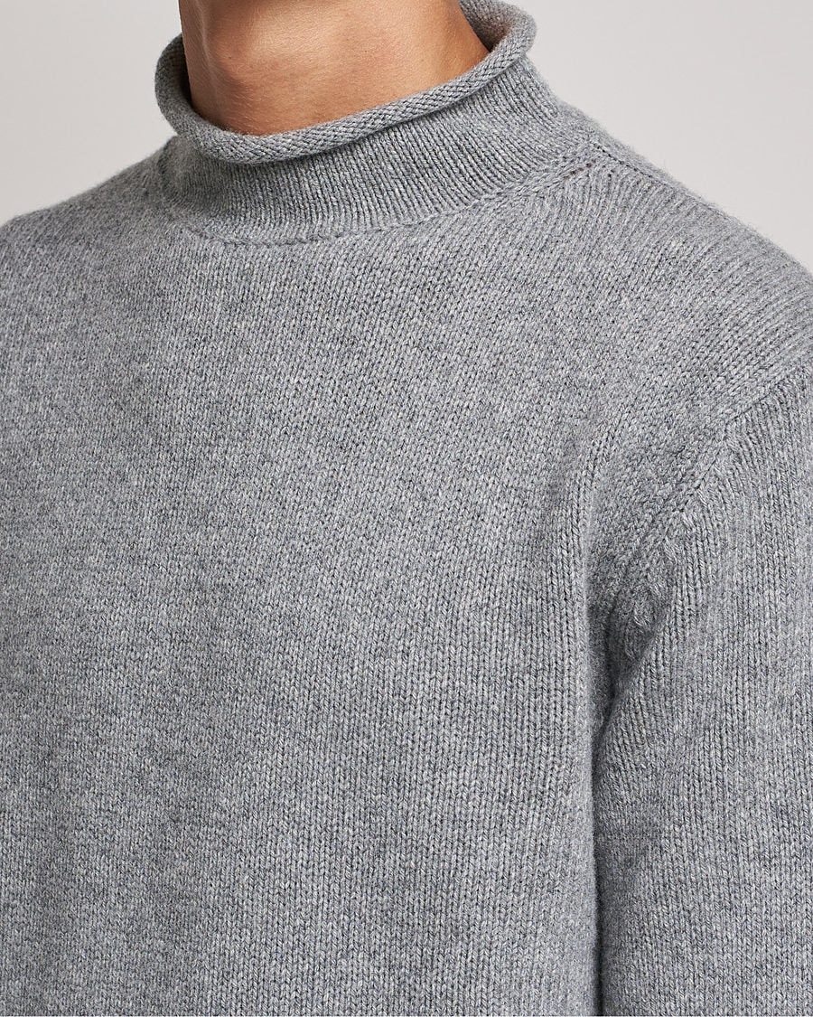 Mies | Puserot | Filippa K | Milo Wool Cashmere Sweater Mid Grey Melange