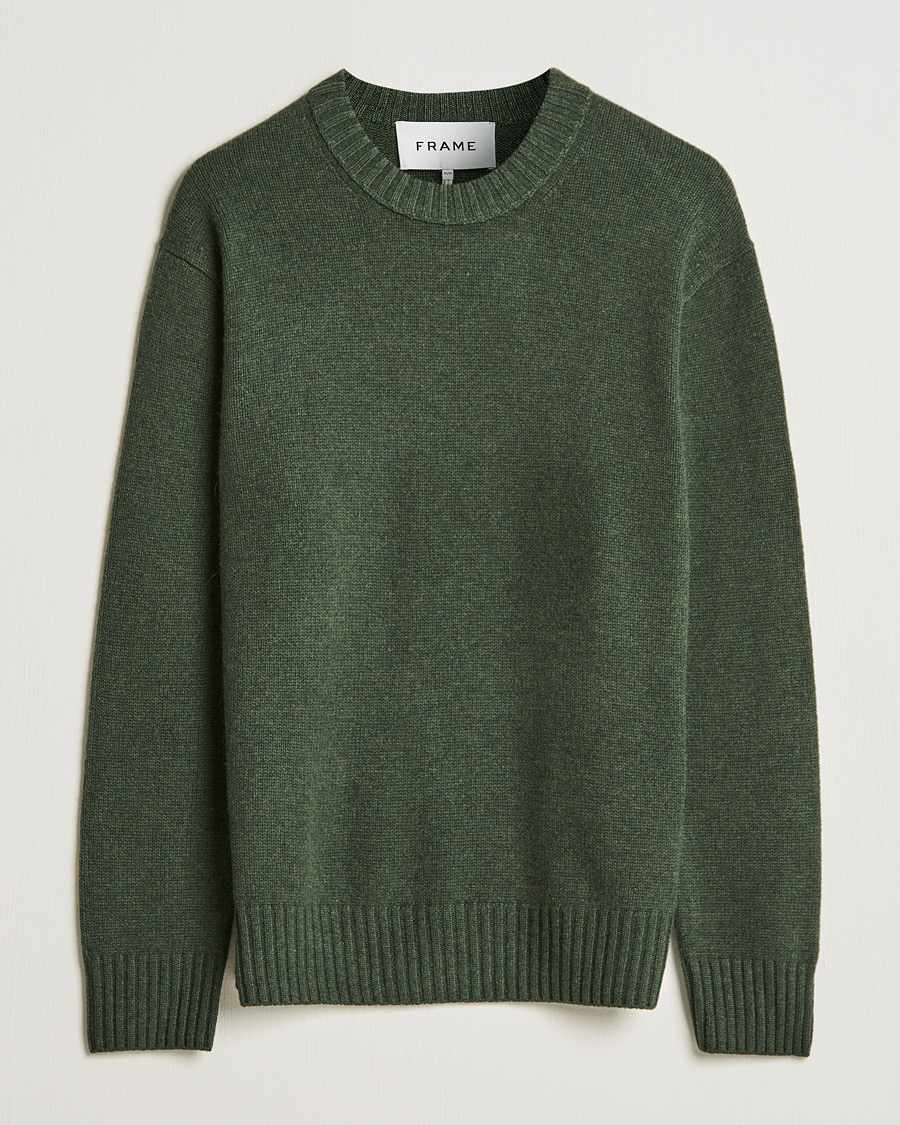 Mies | Puserot | FRAME | Cashmere Sweater Military Green