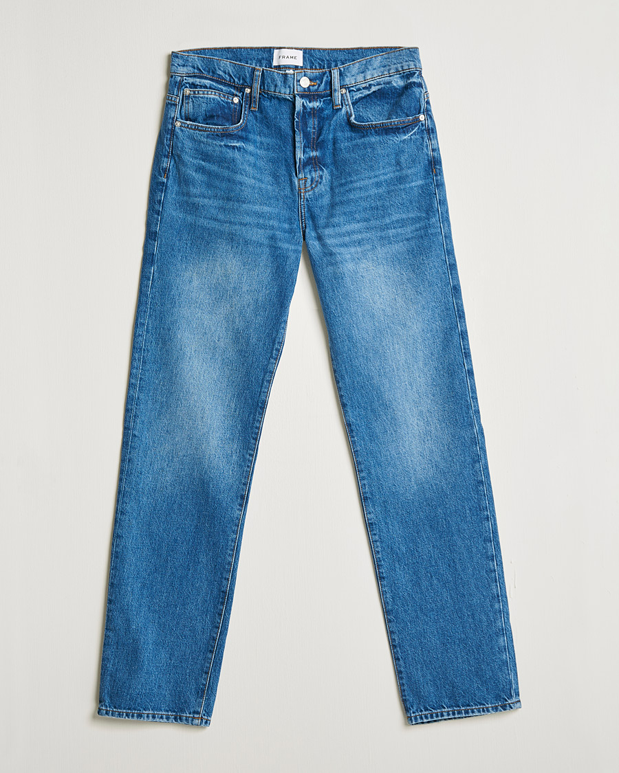 Mies | Farkut | FRAME | Stacked Straight Jeans Indigo Snow
