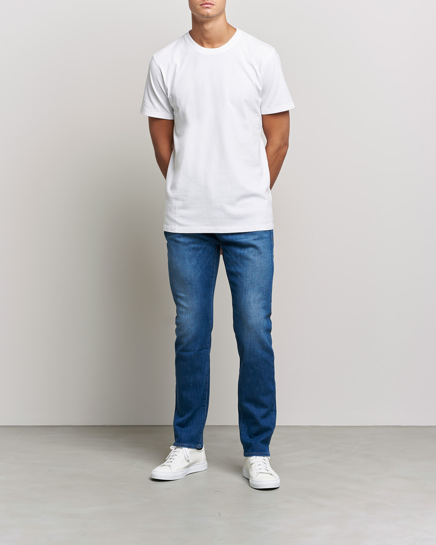 Mies |  | FRAME | Logo T-Shirt Blanc