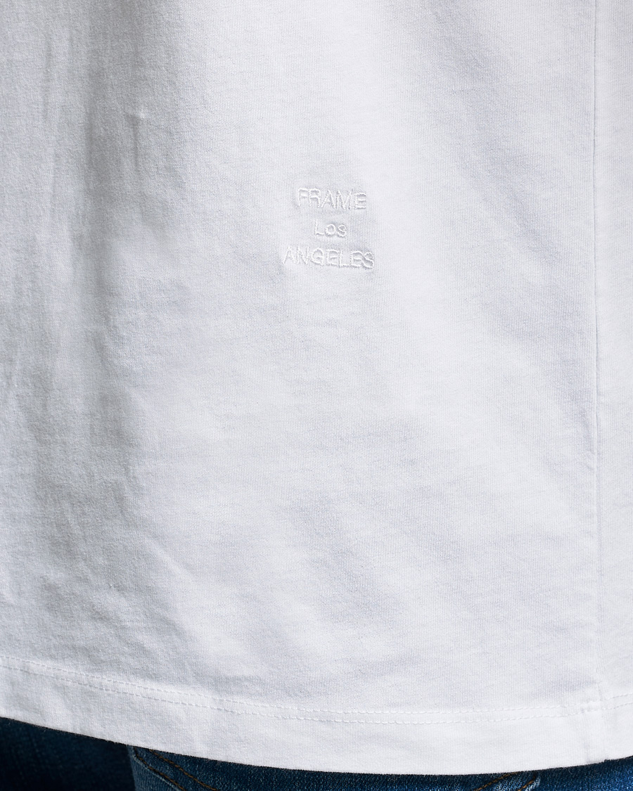Mies | T-paidat | FRAME | Logo T-Shirt Blanc