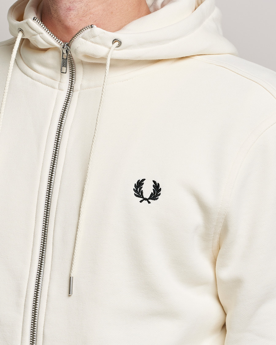 Mies | Puserot | Fred Perry | Hooded Zip Sweatshirt Ecru