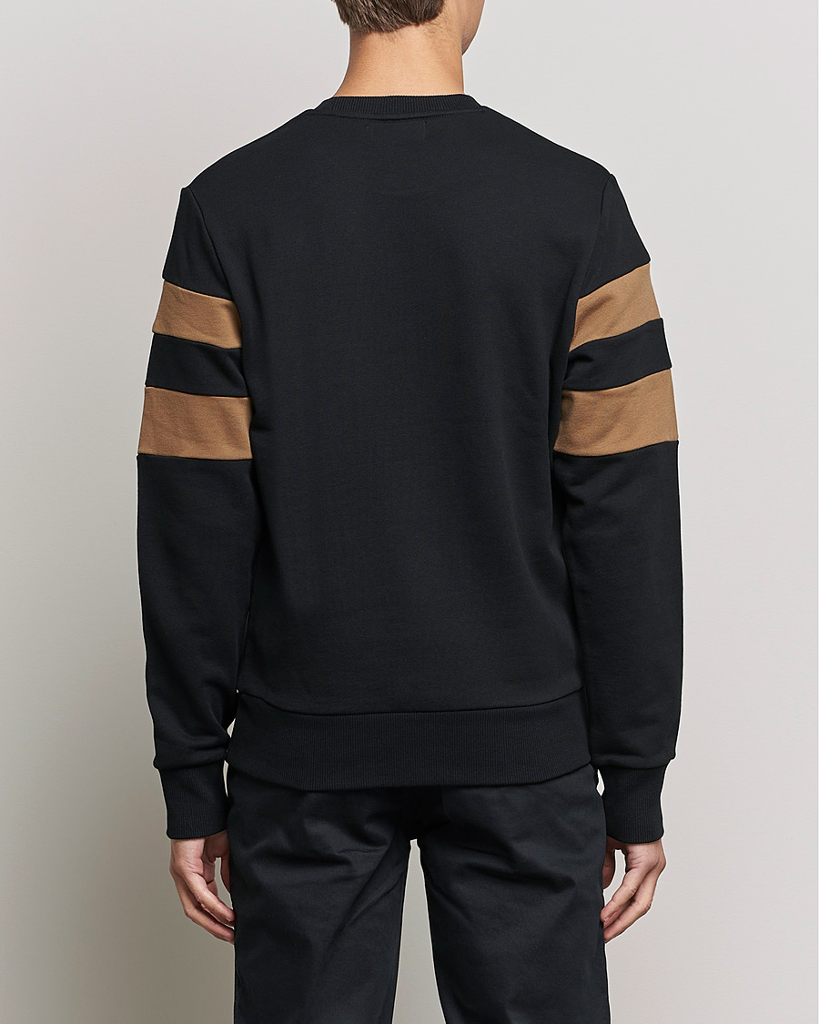 Mies | Puserot | Fred Perry | Branded Tipped Sleeve Sweatshirt Black