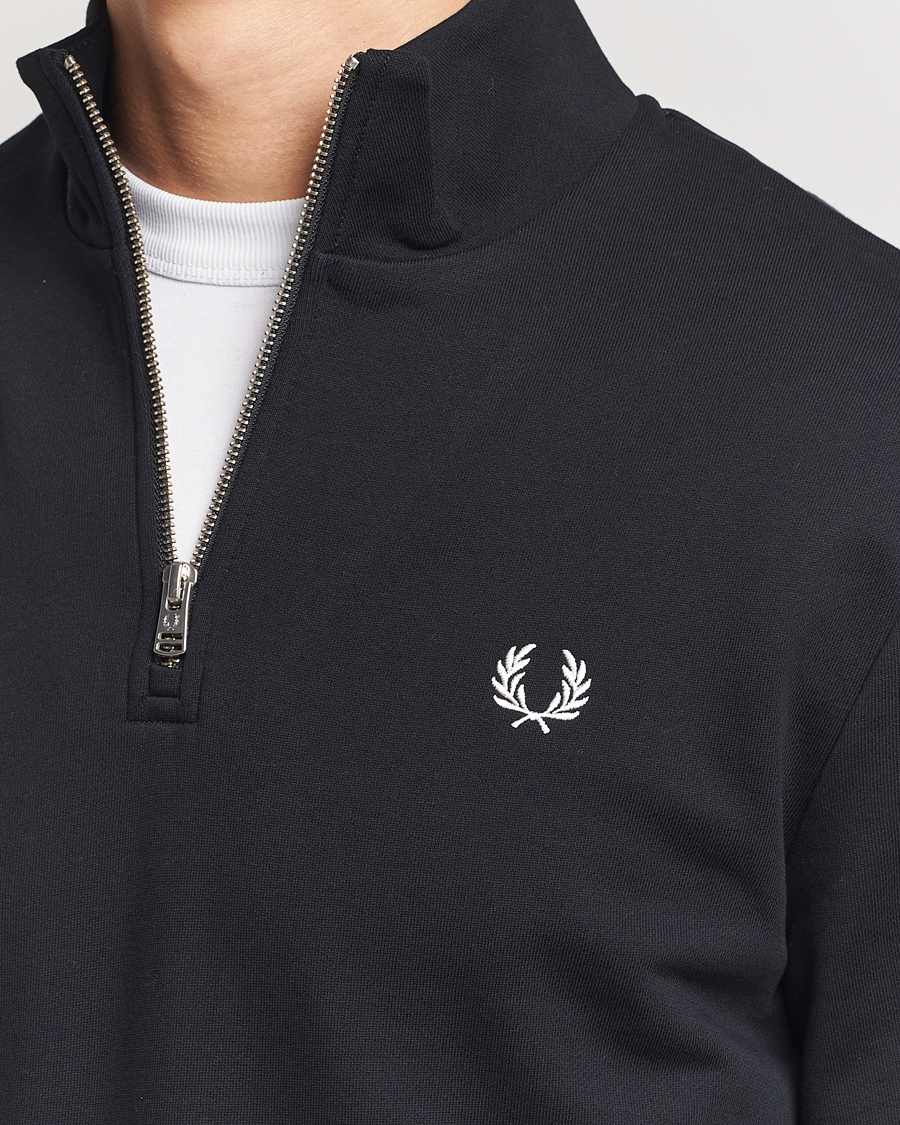 Mies | Puserot | Fred Perry | Half Zip Sweatshirt Black