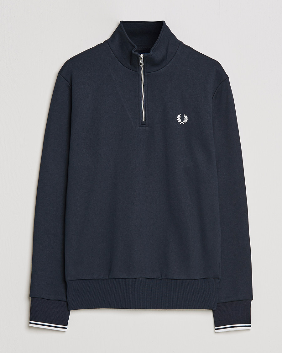 Mies | Puserot | Fred Perry | Half Zip Sweatshirt Navy