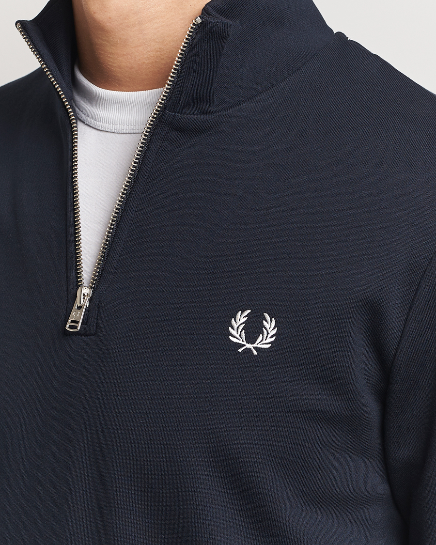 Mies | Puserot | Fred Perry | Half Zip Sweatshirt Navy