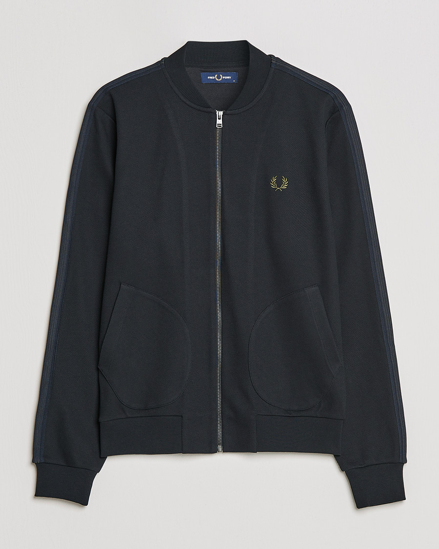 Miehet |  | Fred Perry | Knitted Tapped Track Jacket Black