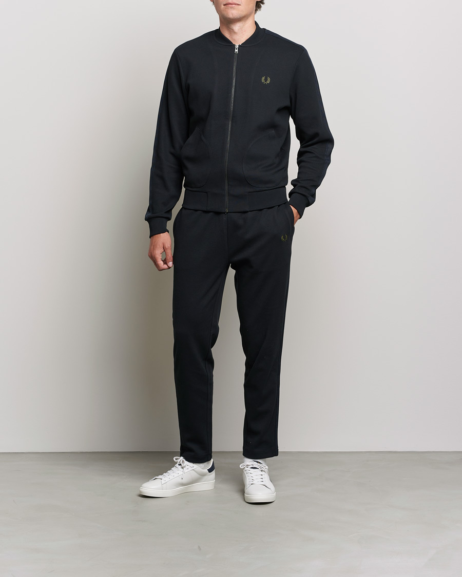 Mies | Housut | Fred Perry | Knitted Tapped Track Pant Black
