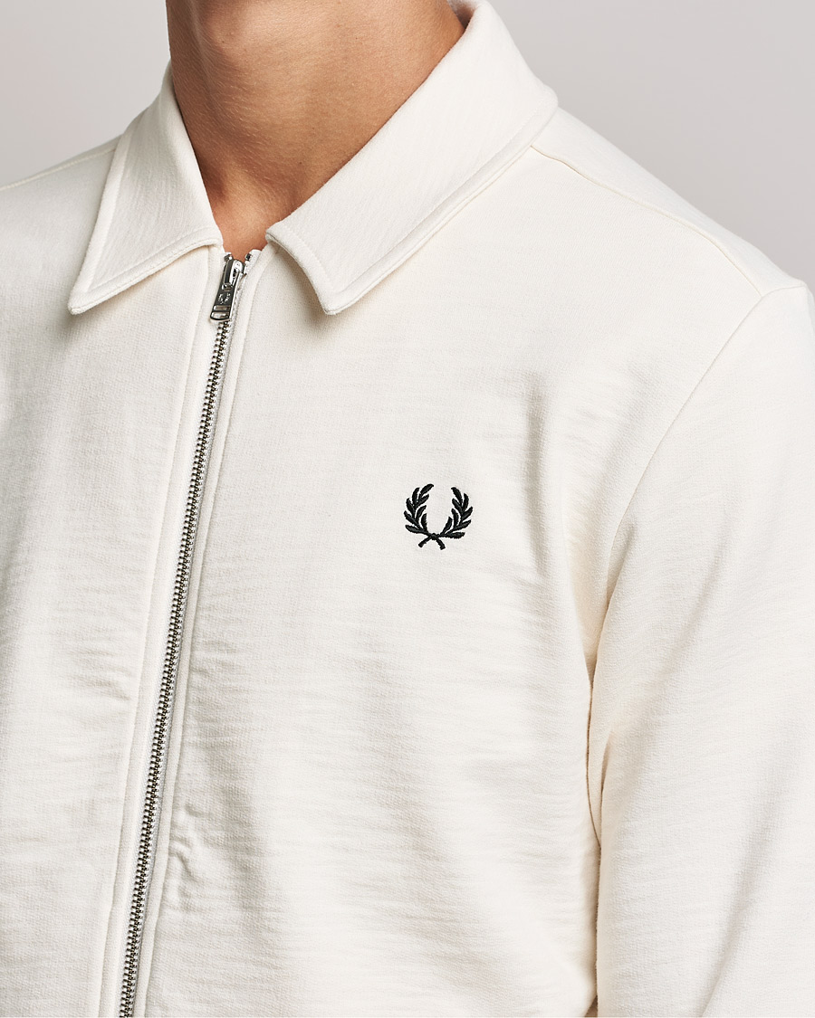 Mies | Puserot | Fred Perry | Zip Though Sweatshirt Ecru