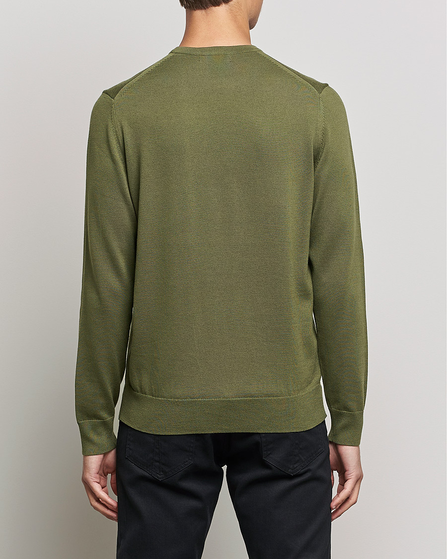 Mies | Puserot | Fred Perry | Classic Crew Neck Jumper Uniform Green