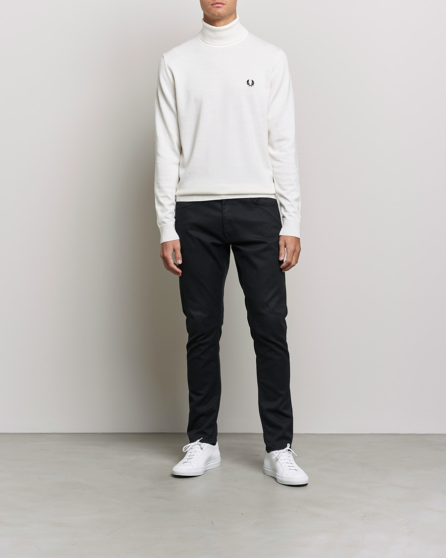 Mies | Puserot | Fred Perry | Roll Neck Jumper Snow White