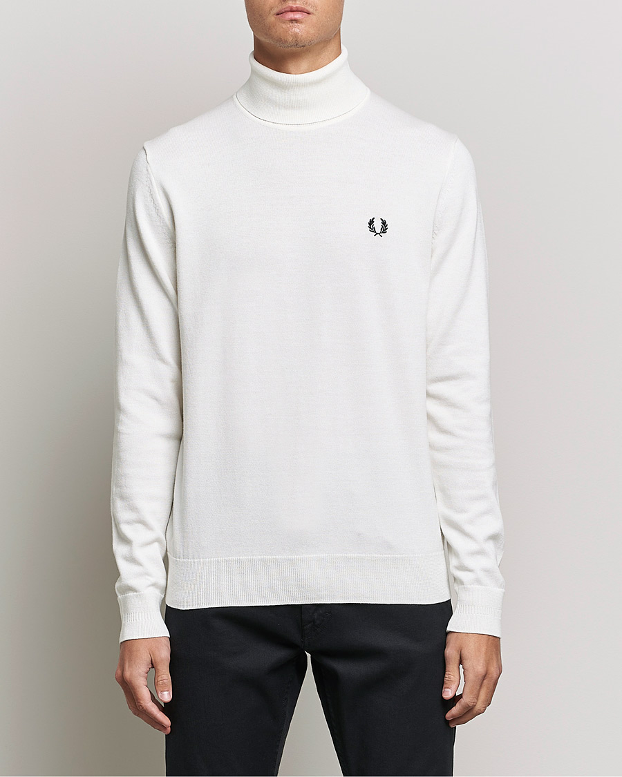 Mies | Puserot | Fred Perry | Roll Neck Jumper Snow White