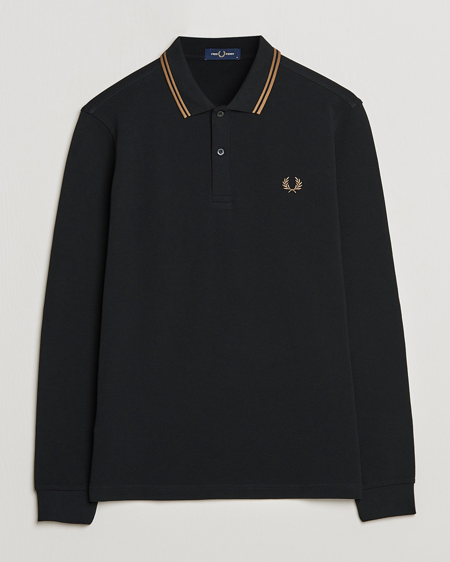Miehet | Uutuudet | Fred Perry | Long Sleeve Twin Tipped Shirt Black
