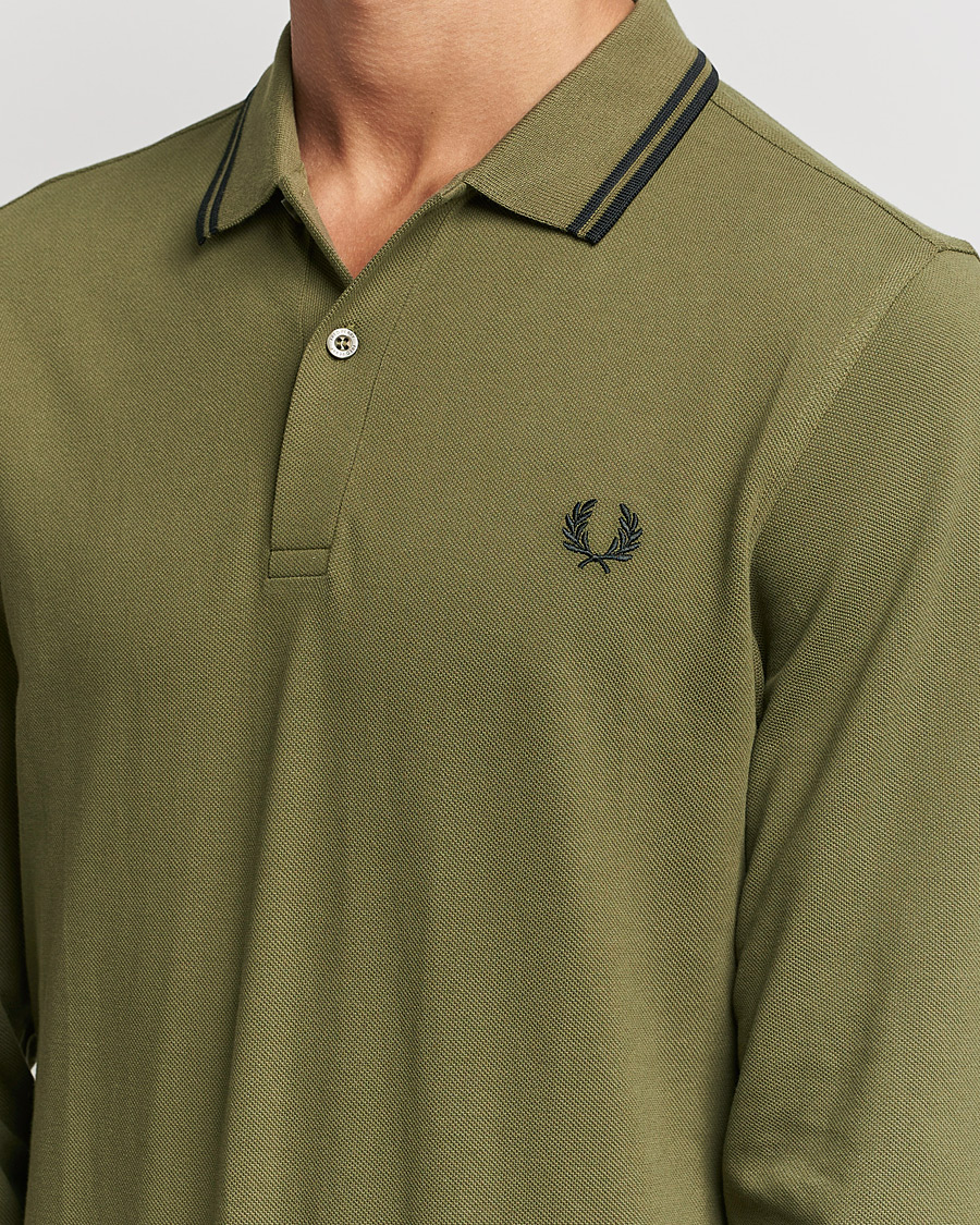 Mies | Puserot | Fred Perry | Long Sleeve Twin Tipped Shirt Uniform Green