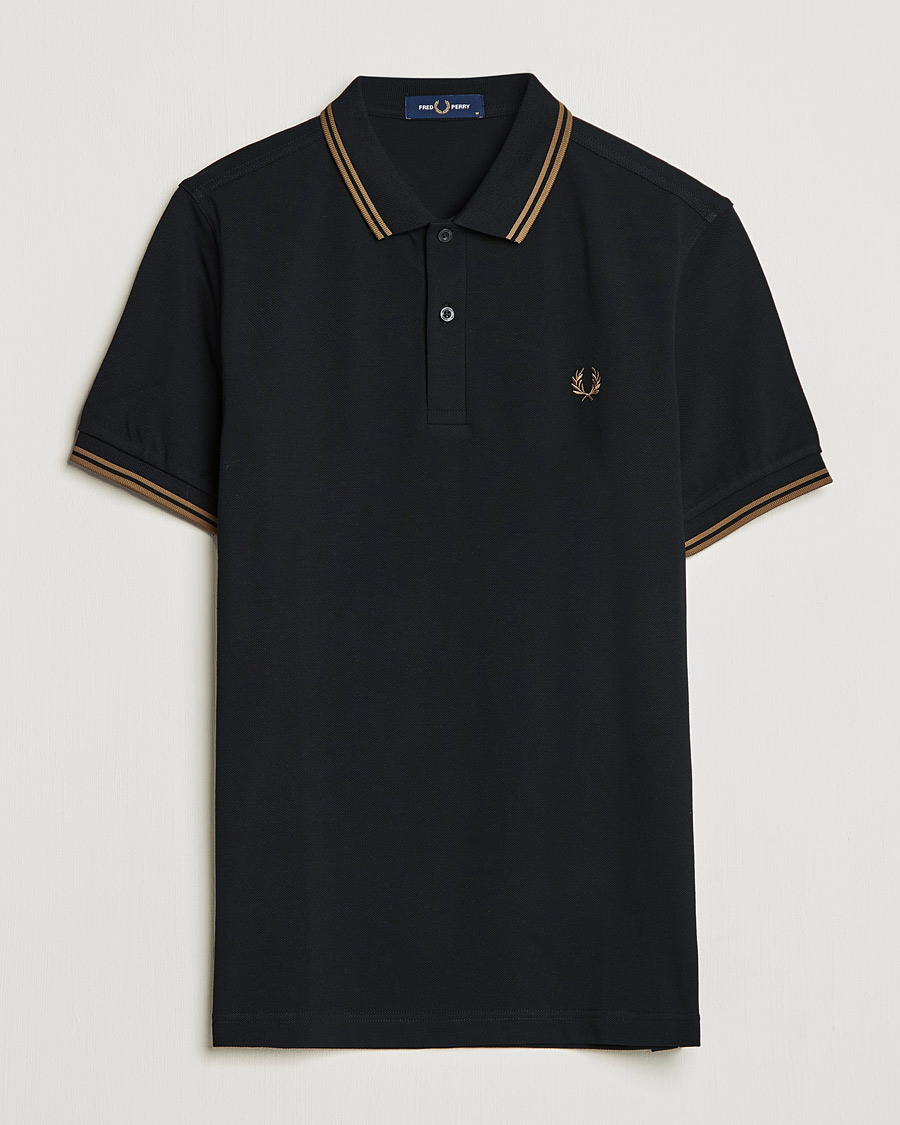 Miehet | Pikeepaita | Fred Perry | Twin Tipped Fred Perry Shirt Black