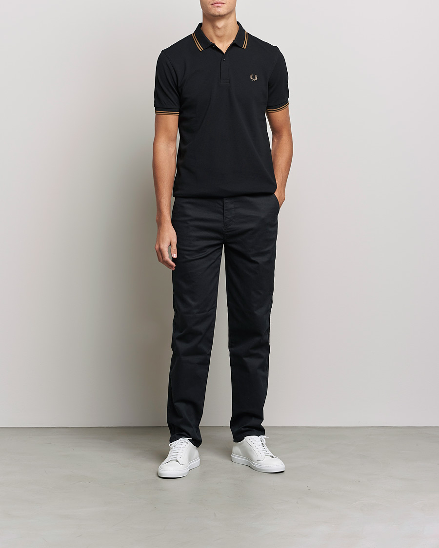 Mies | Pikeet | Fred Perry | Twin Tipped Shirt Black