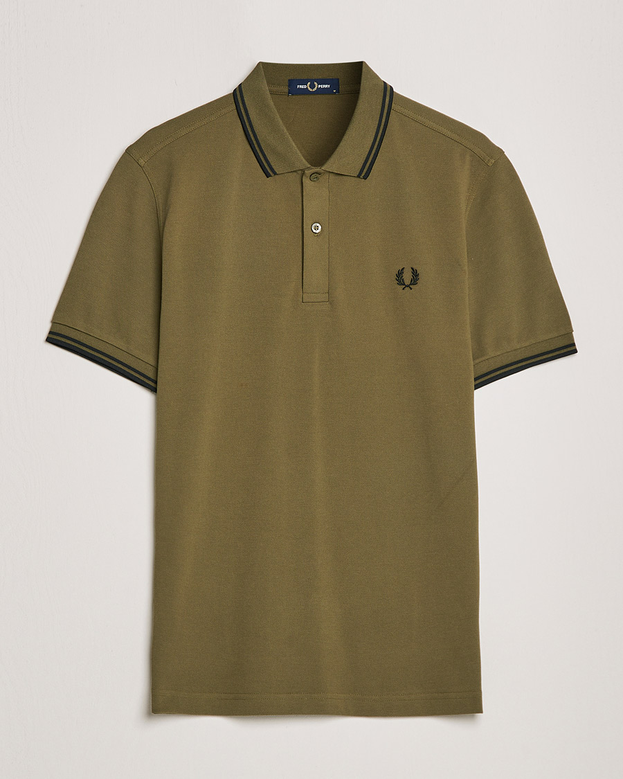 Miehet |  | Fred Perry | Twin Tipped Fred Perry Shirt Uniform Green