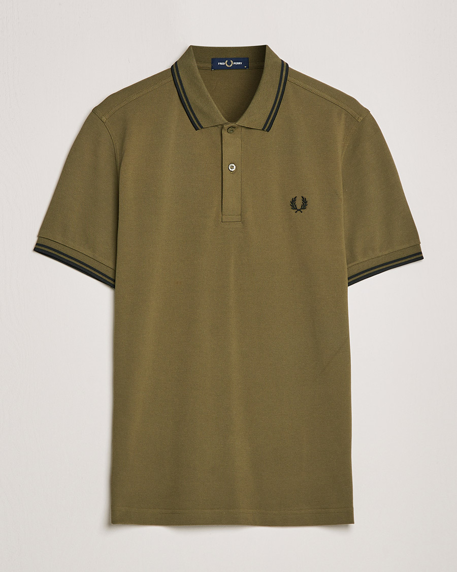 Mies | Pikeet | Fred Perry | Twin Tipped Shirt Uniform Green