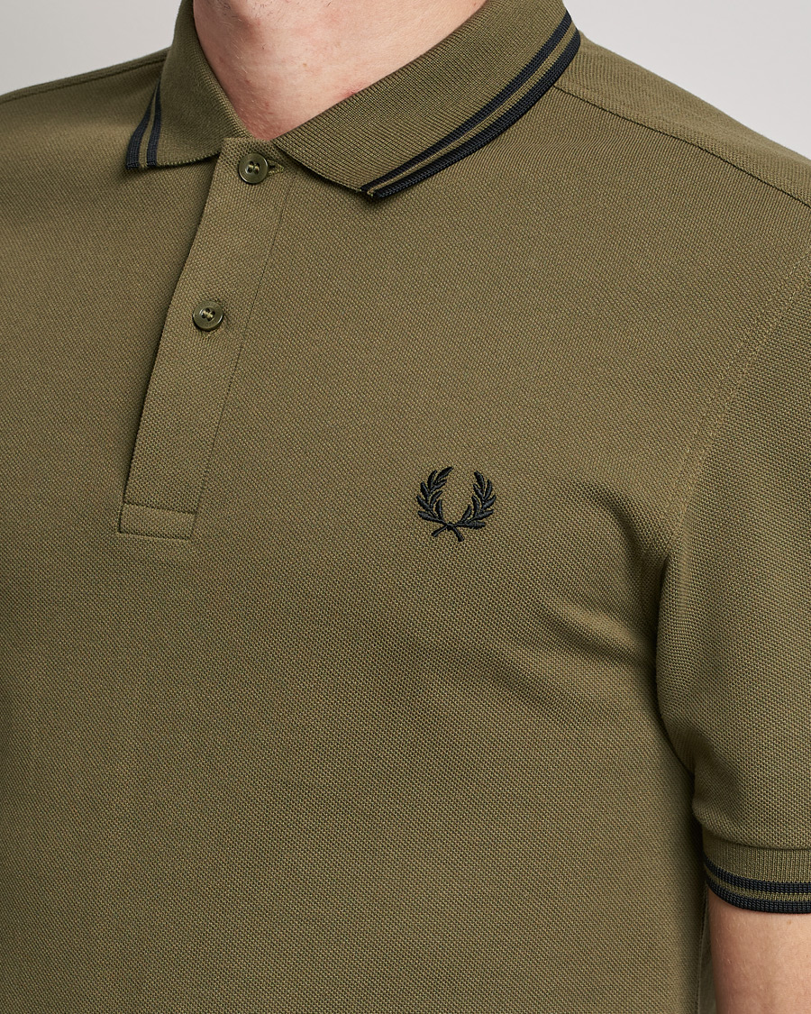 Mies | Pikeet | Fred Perry | Twin Tipped Shirt Uniform Green