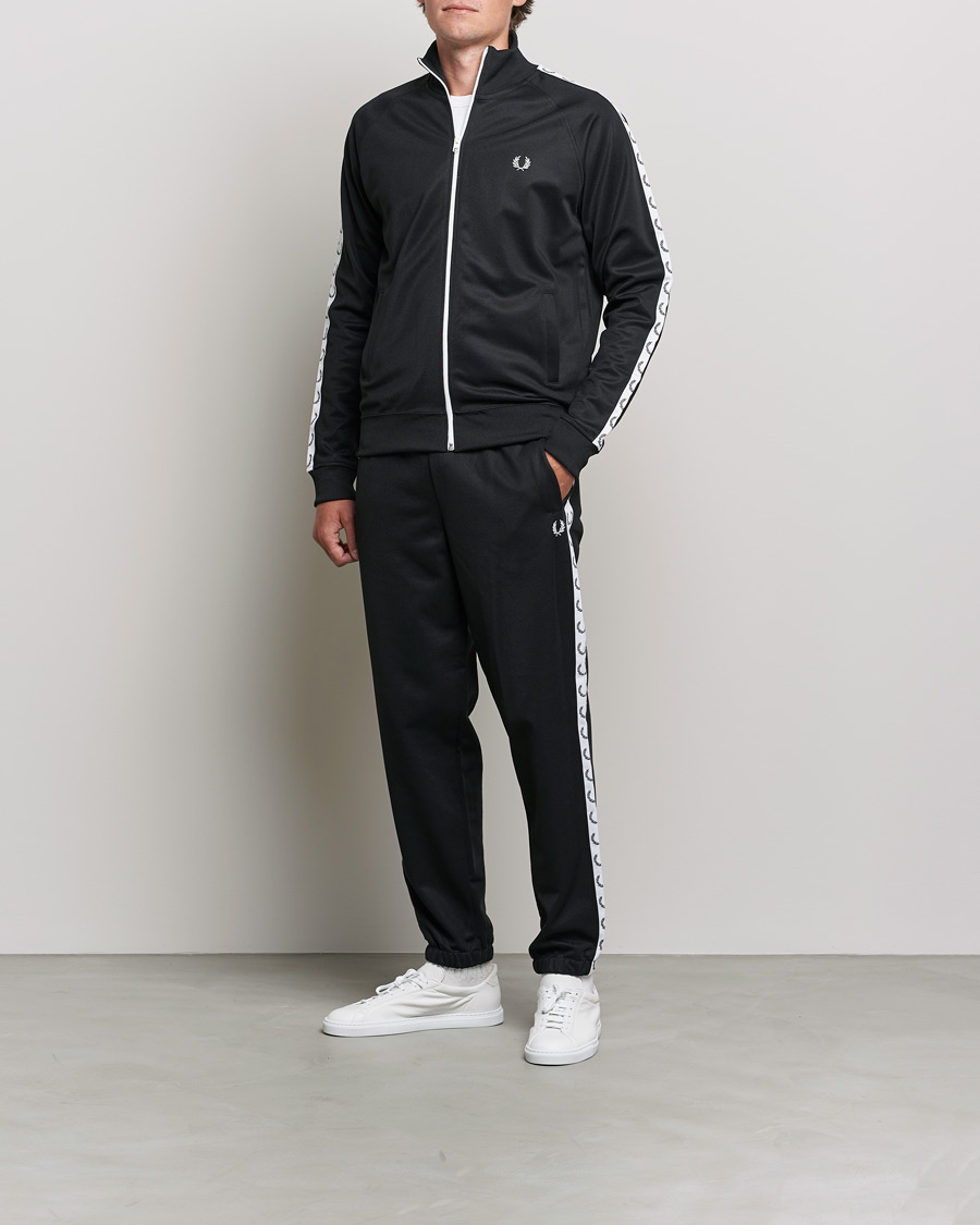 Mies | Puserot | Fred Perry | Taped Track Jacket Black