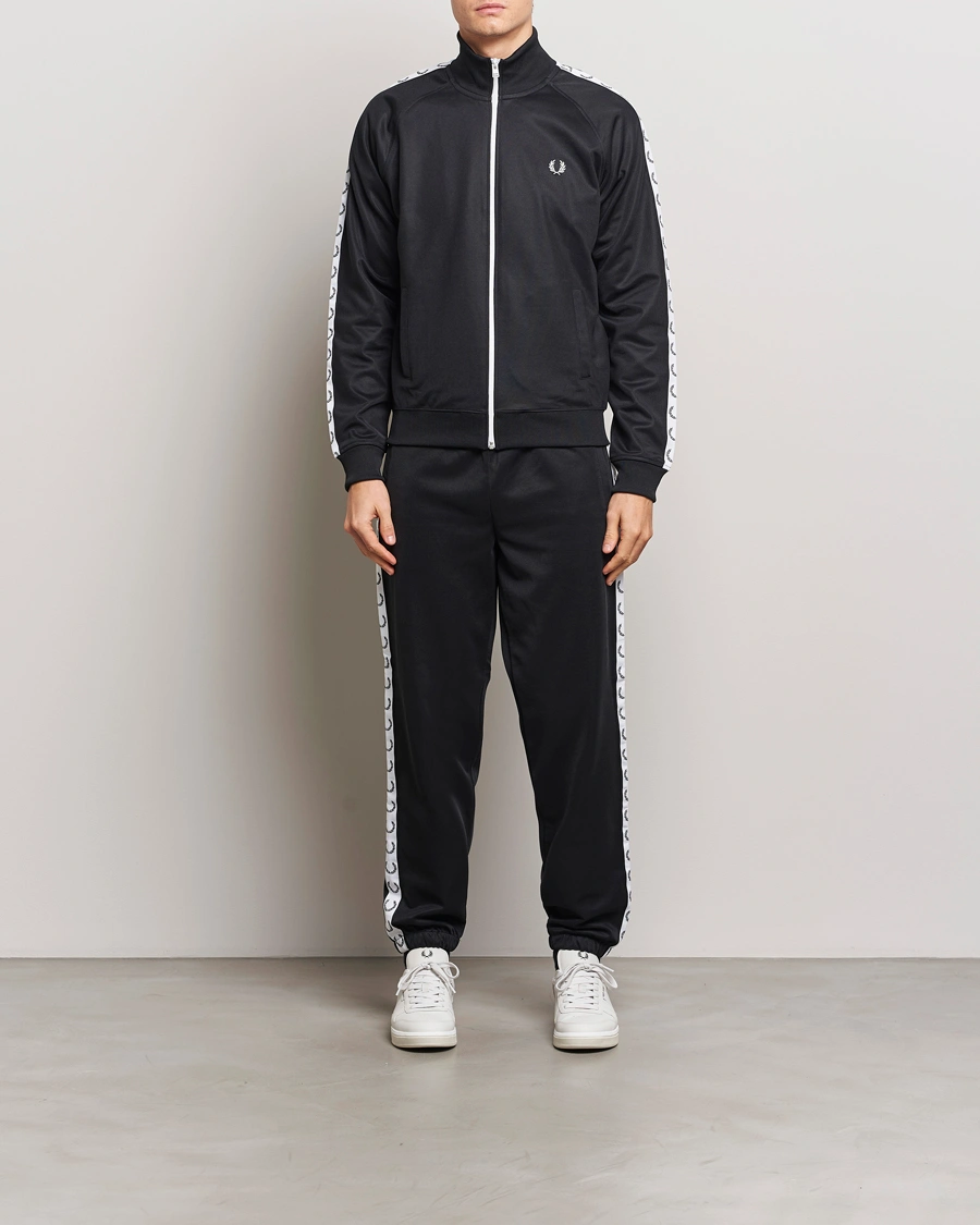 Mies | Puserot | Fred Perry | Taped Track Jacket Black