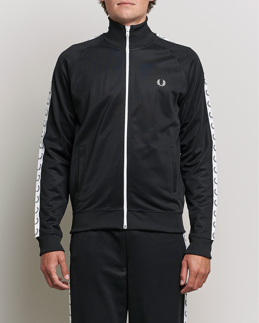 Mies | Puserot | Fred Perry | Taped Track Jacket Black