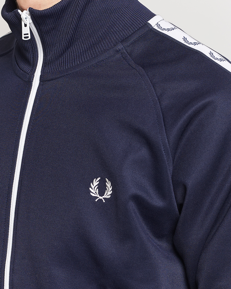 Mies | Puserot | Fred Perry | Taped Track Jacket Carbon blue