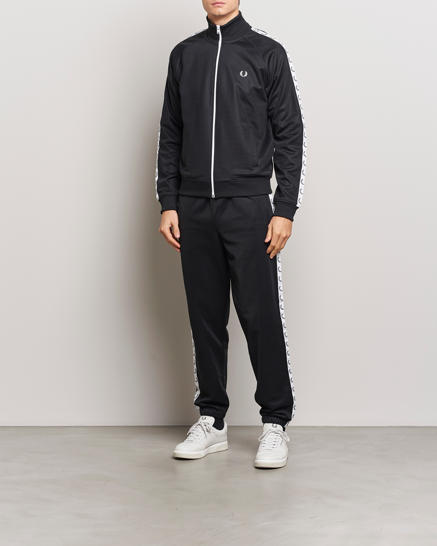 Mies | Housut | Fred Perry | Taped Track Pants Black