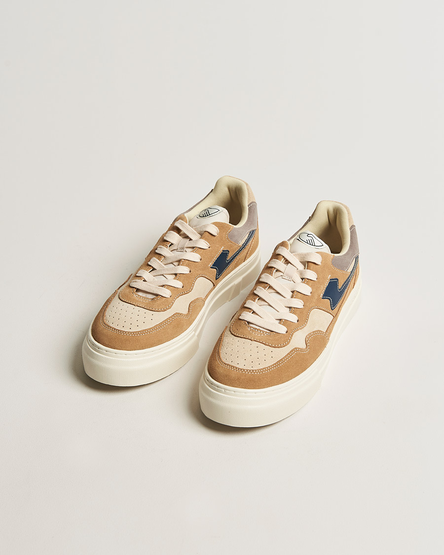 Mies | Stepney Workers Club Pearl S-Strike Suede Sneaker Earth/Navy | Stepney Workers Club | Pearl S-Strike Suede Sneaker Earth/Navy