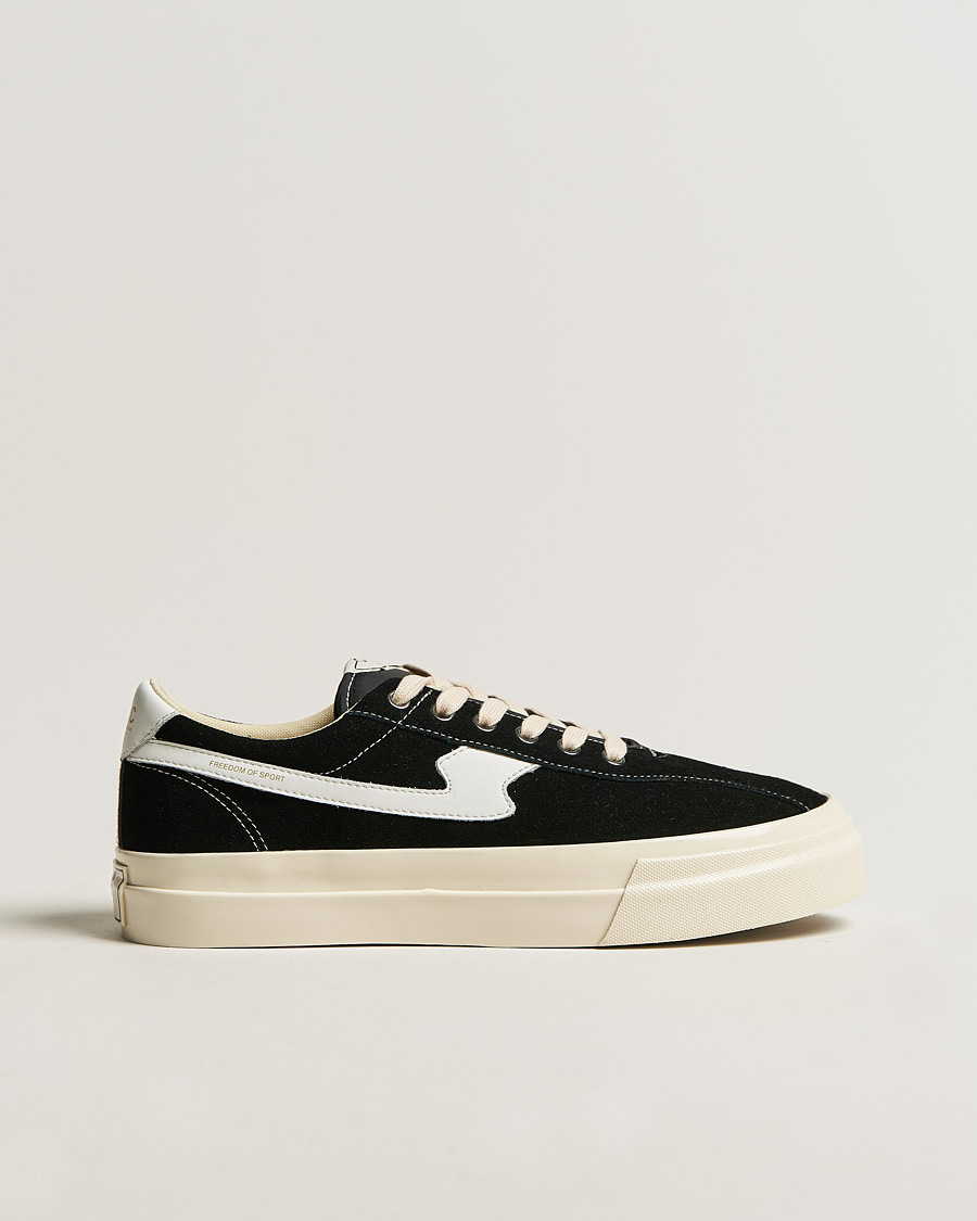 Mies | Stepney Workers Club Dellow S-Strike Suede Sneaker Black/White | Stepney Workers Club | Dellow S-Strike Suede Sneaker Black/White