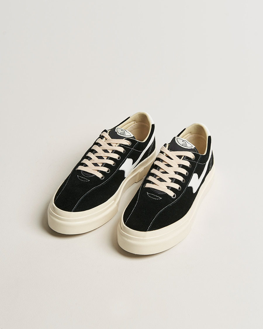 Mies | Stepney Workers Club Dellow S-Strike Suede Sneaker Black/White | Stepney Workers Club | Dellow S-Strike Suede Sneaker Black/White