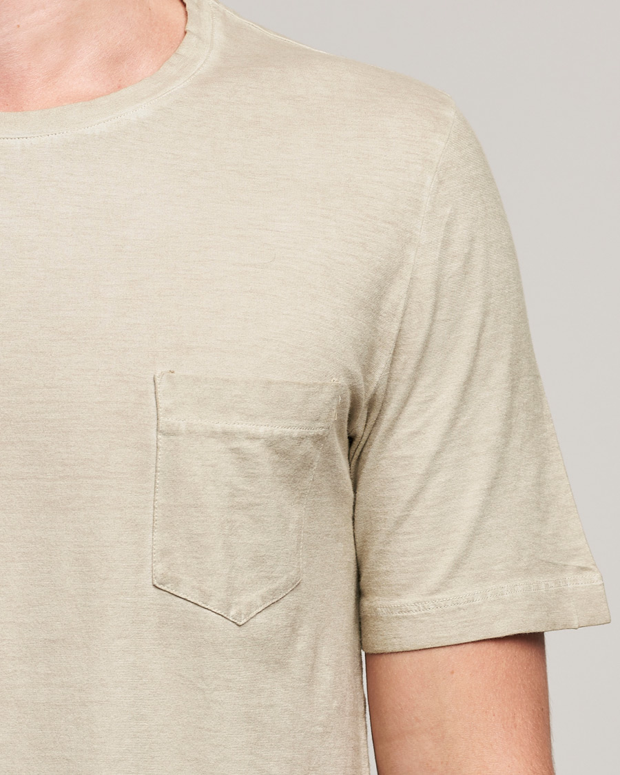 Mies | T-paidat | Massimo Alba | Panarea Watercolor T-Shirt Chalk