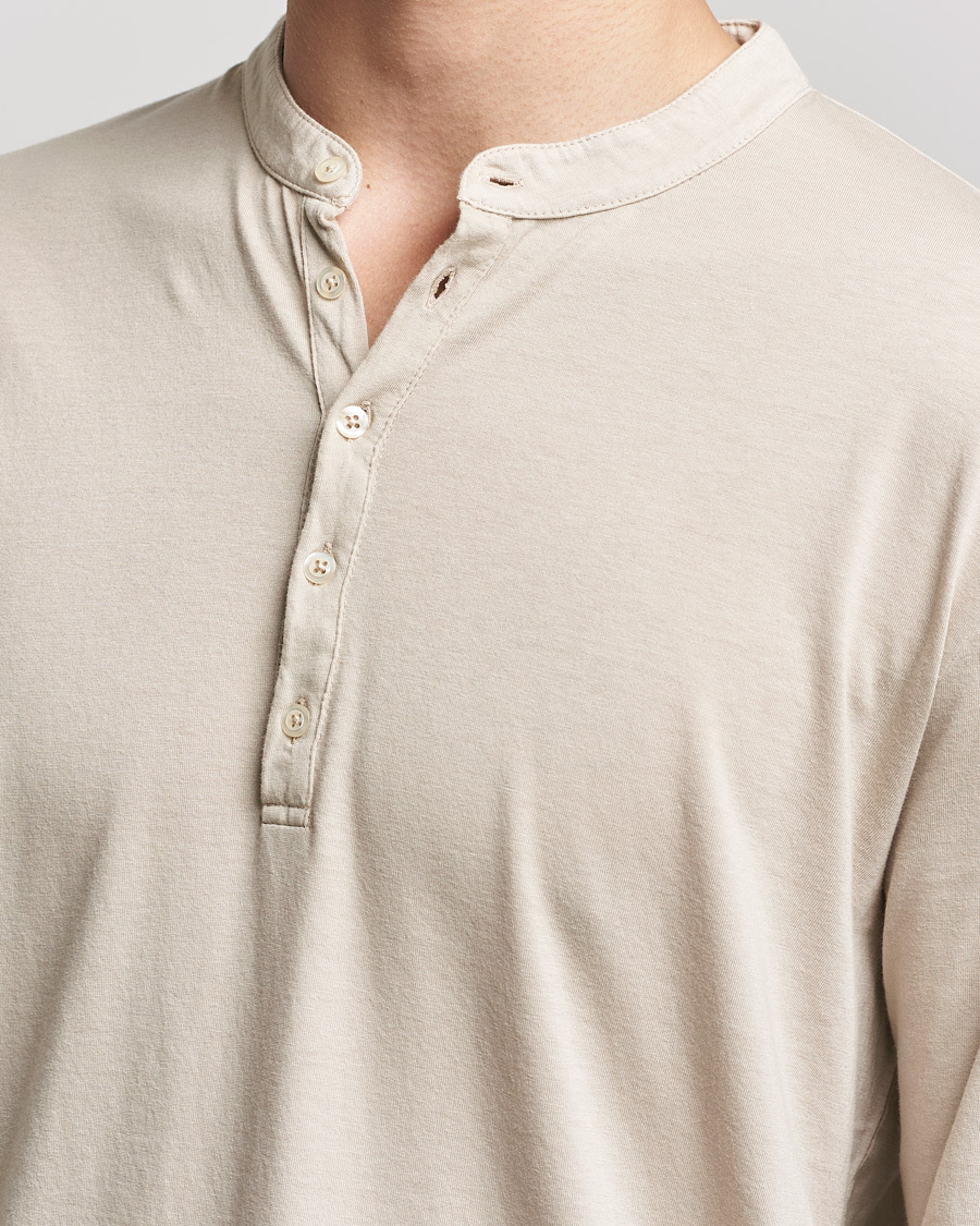 Mies | Puserot | Massimo Alba | Hawai Cotton/Cashmere Henley Chalk