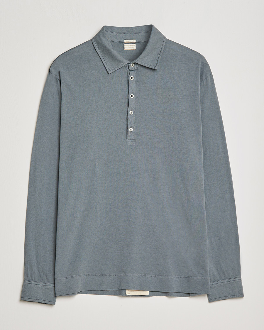 Mies | Puserot | Massimo Alba | Ischia Cotton/Cashmere Polo Smoke