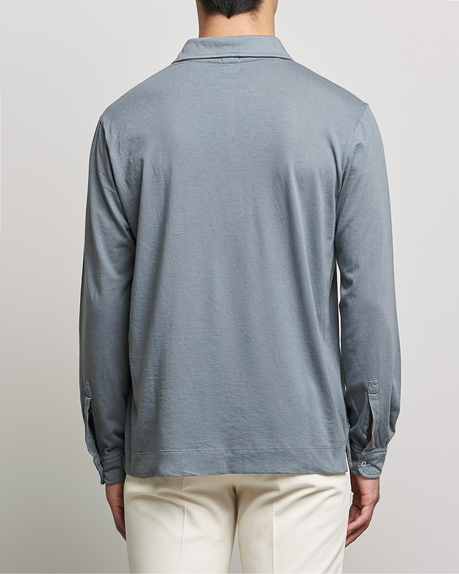 Mies | Puserot | Massimo Alba | Ischia Cotton/Cashmere Polo Smoke