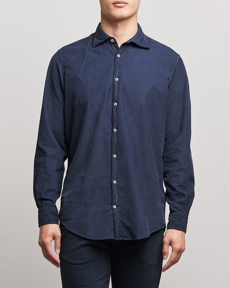 Mies | Kauluspaidat | Massimo Alba | Genova Watercolor Shirt Navy