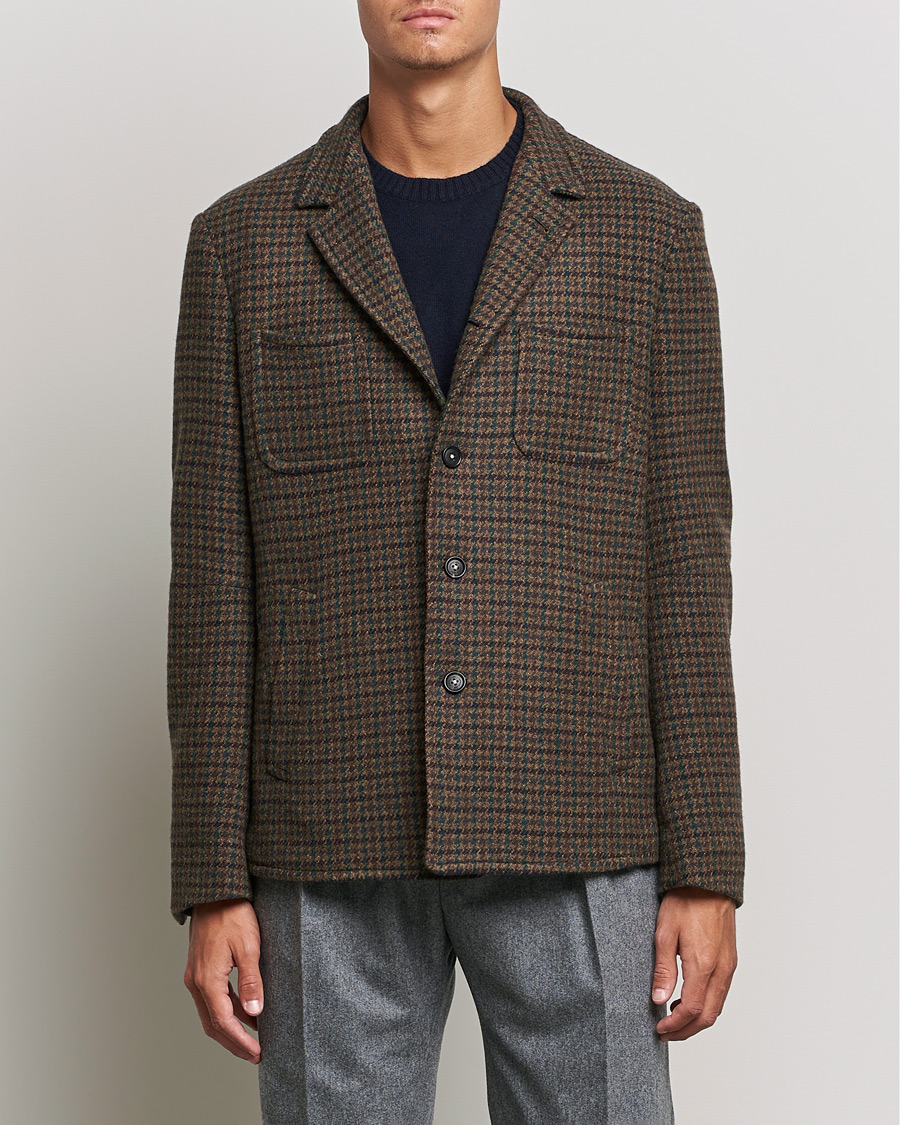 Mies | Takit | Massimo Alba | Soft Tweed Jacket Bosco Check