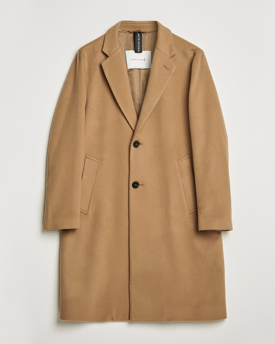 Mies | Takit | Mackintosh | New Stanley Wool/Cashmere Coat Beige